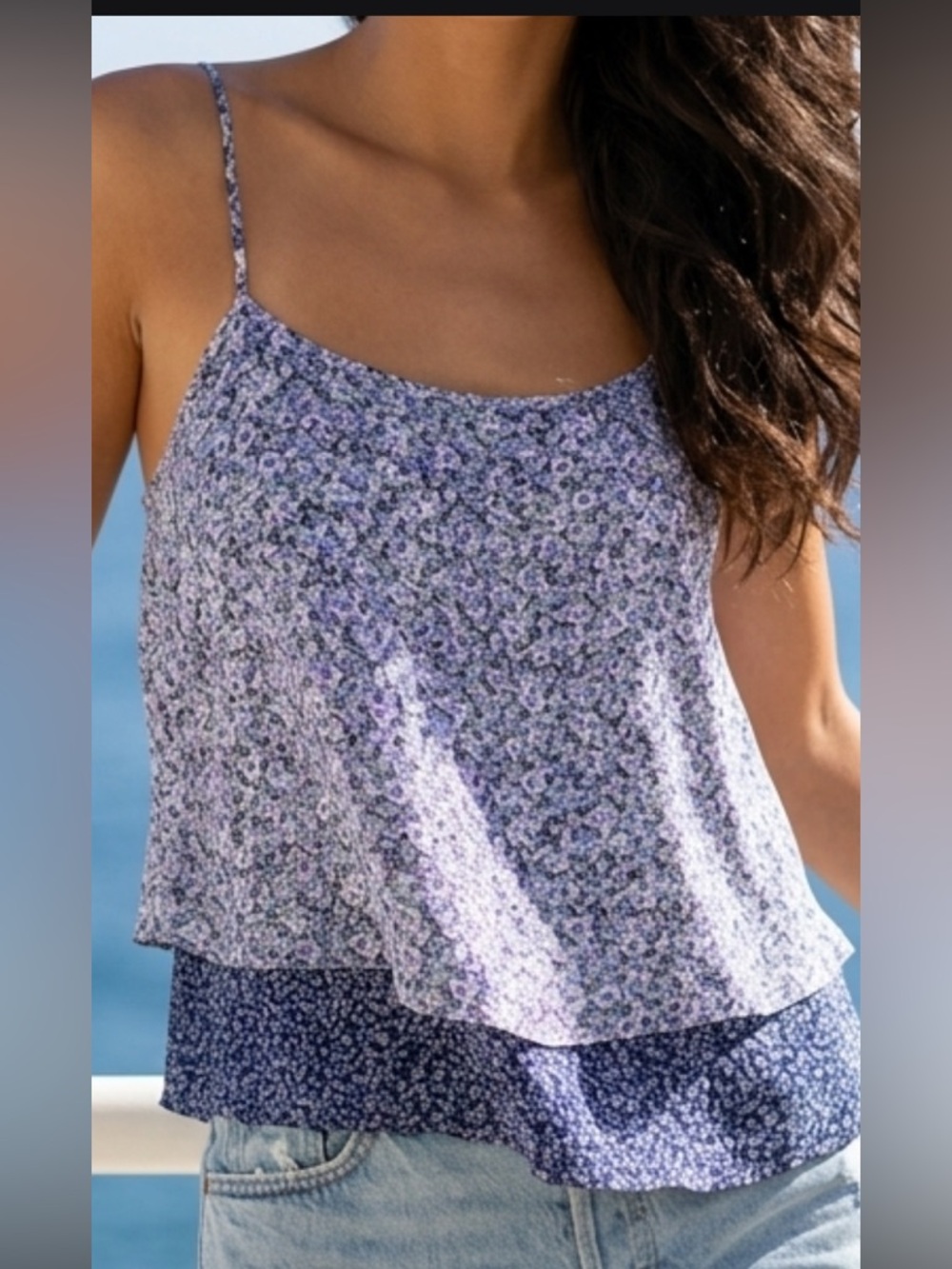 Joie | Joie 100% silk layered camisole tank. Floral cami summer top NWT size S.
